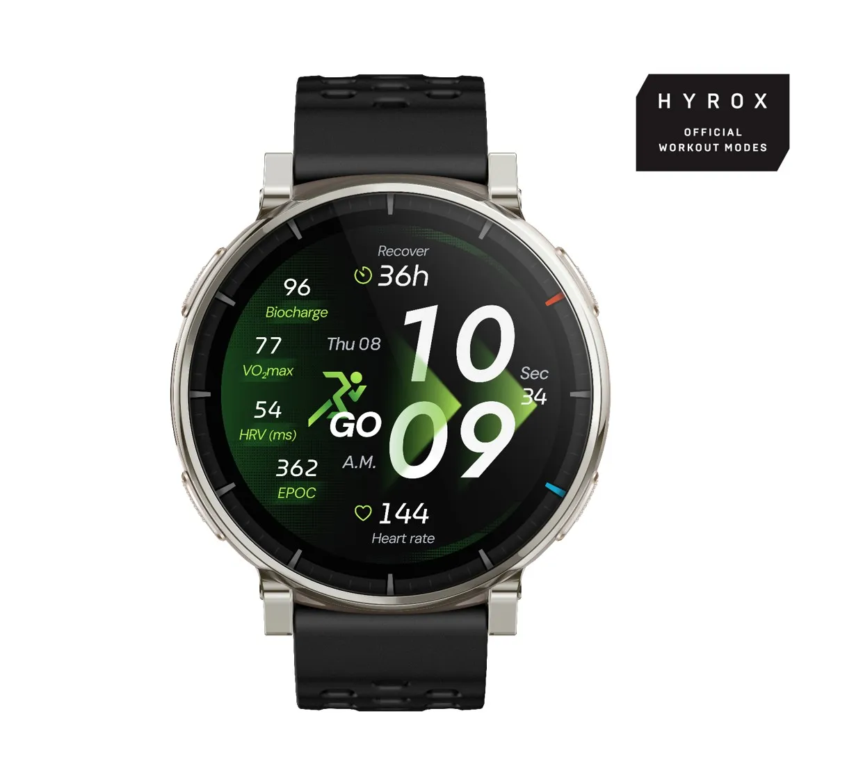 Amazfit Active 3 Premium 45mm Smartwatch, Apex Silver