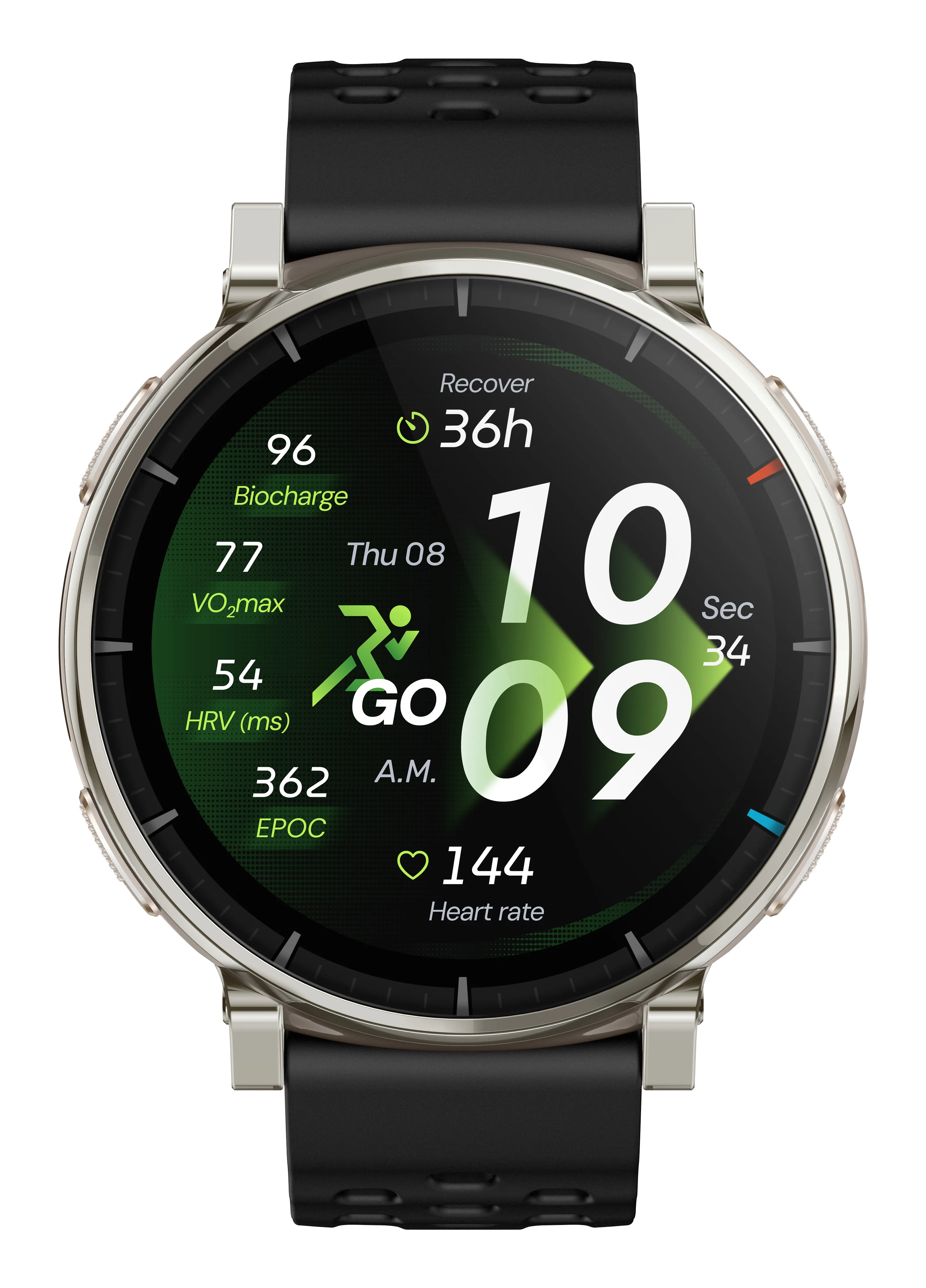 Amazfit Active 3 Premium 45mm Smartwatch, Apex Silver