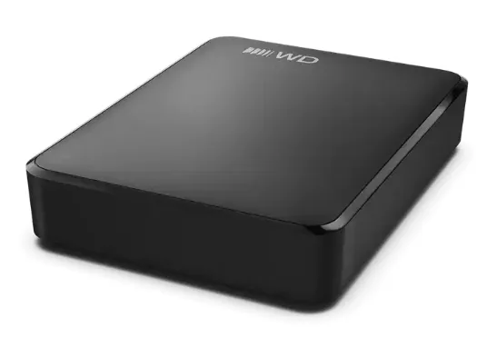 Western Digital WD Elements USB-C 4 TB - extern HDD, grafitsvart