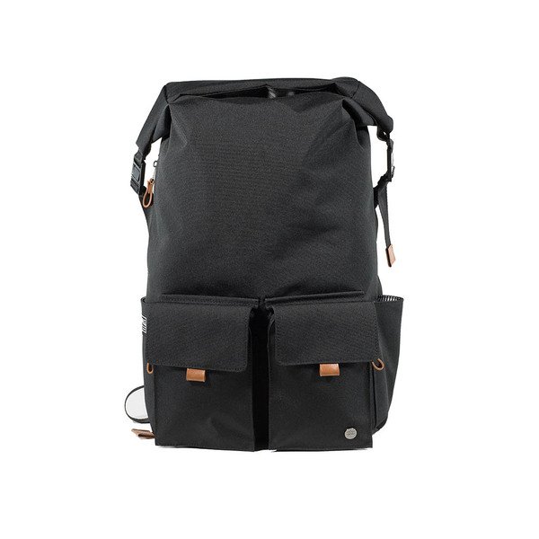 PKG Concord Rolltop Backpack for up to 16" laptops, Black