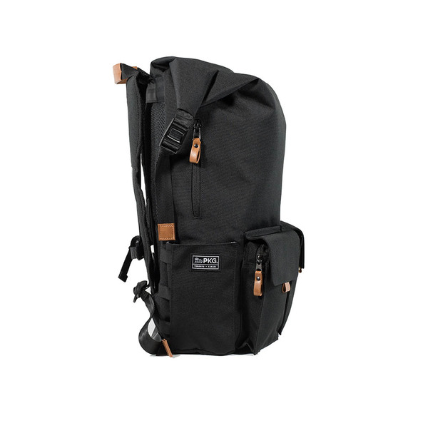 PKG Concord Rolltop Backpack for up to 16" laptops, Black