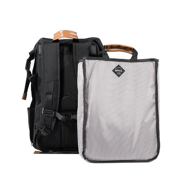 PKG Concord Rolltop Backpack for up to 16" laptops, Black