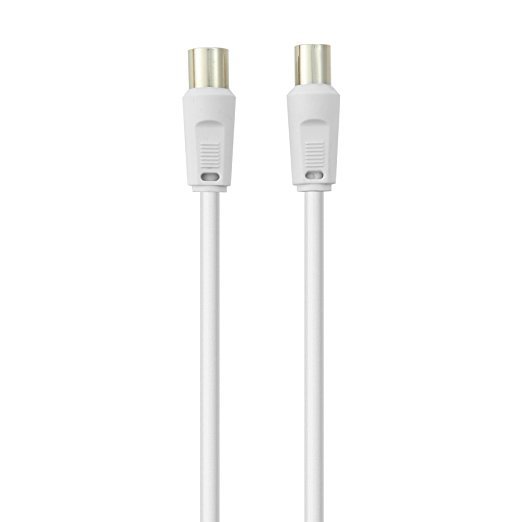 75dB Antenna Coax cable, White (2m)