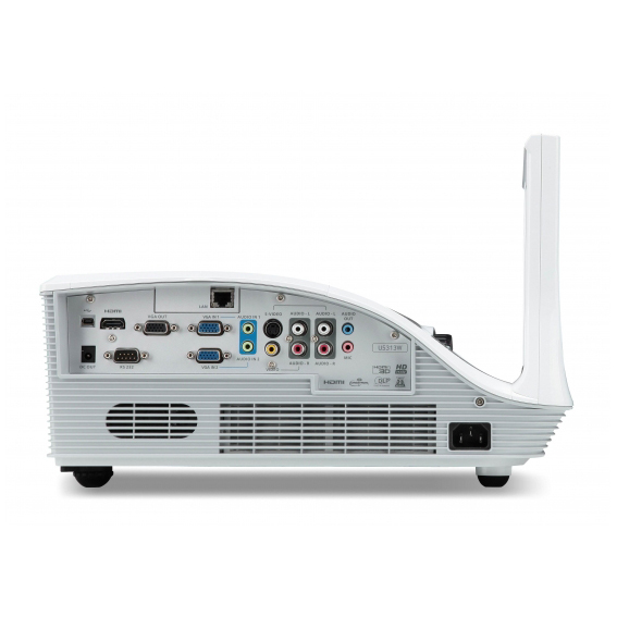 ACER U5313W DLP Ultra-short distance Projector 3100 ANSI Lumen WXGA 1280x800 10000:1 HDMI D-Sub Cinch-Video RS232