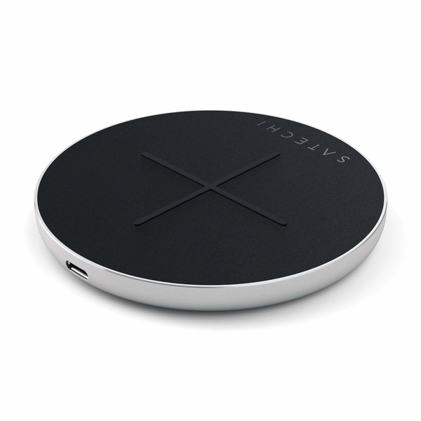 Satechi Aluminum Type-C Fast Wireless Charger V2, silver