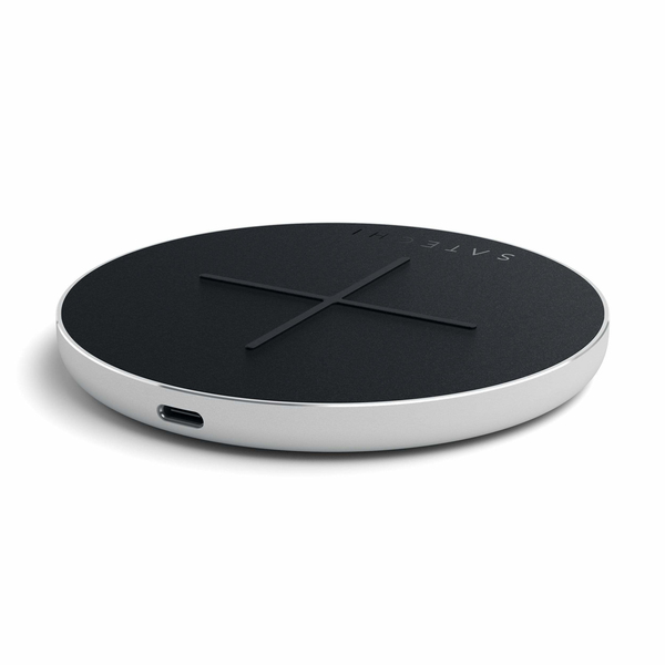 Satechi Aluminum Type-C Fast Wireless Charger V2, silver