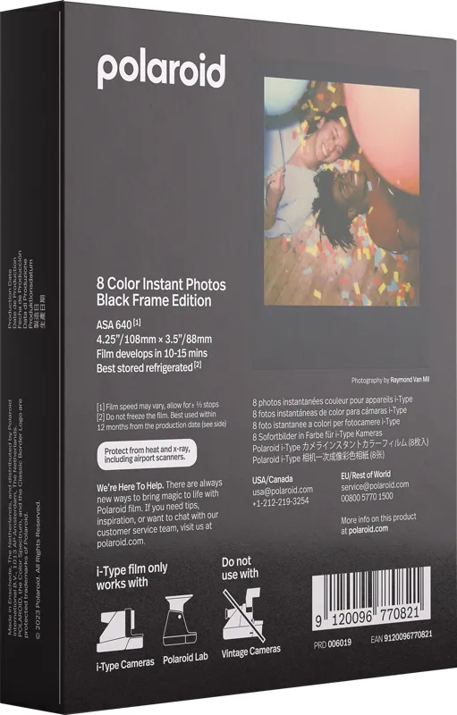 POLAROID Color Film for i-Type Black Frame Edition