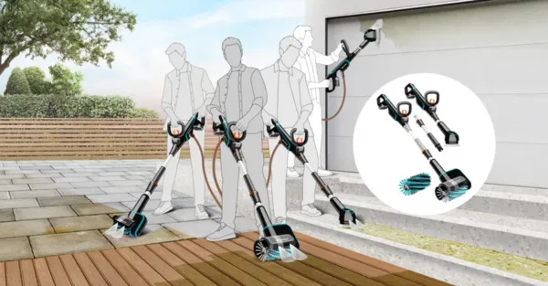 Gardena AquaBrush Compact 02/18V P4A - cordelss multi-cleaner, Solo (no battery)