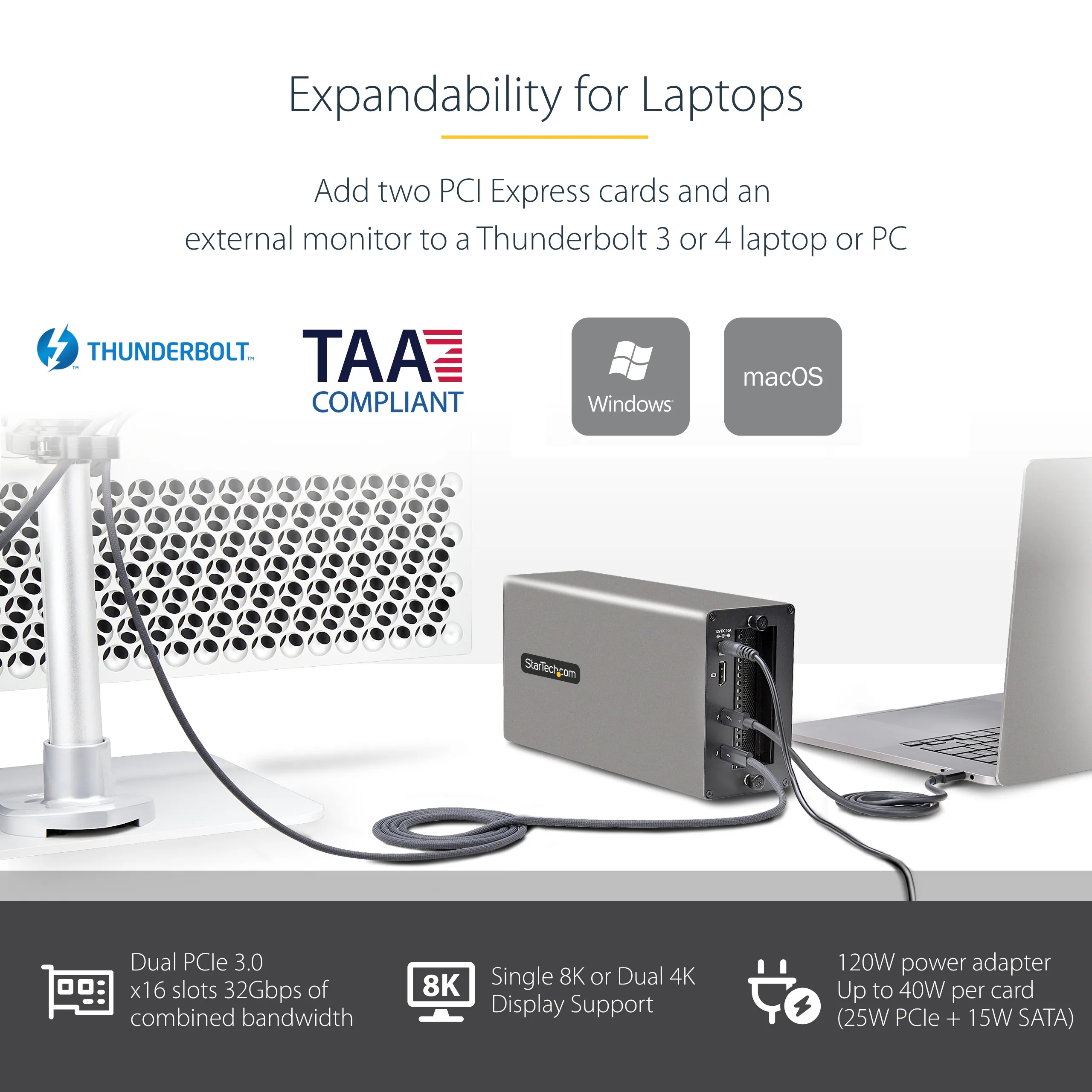 Startech Thunderbolt 3 PCIe - enclosure