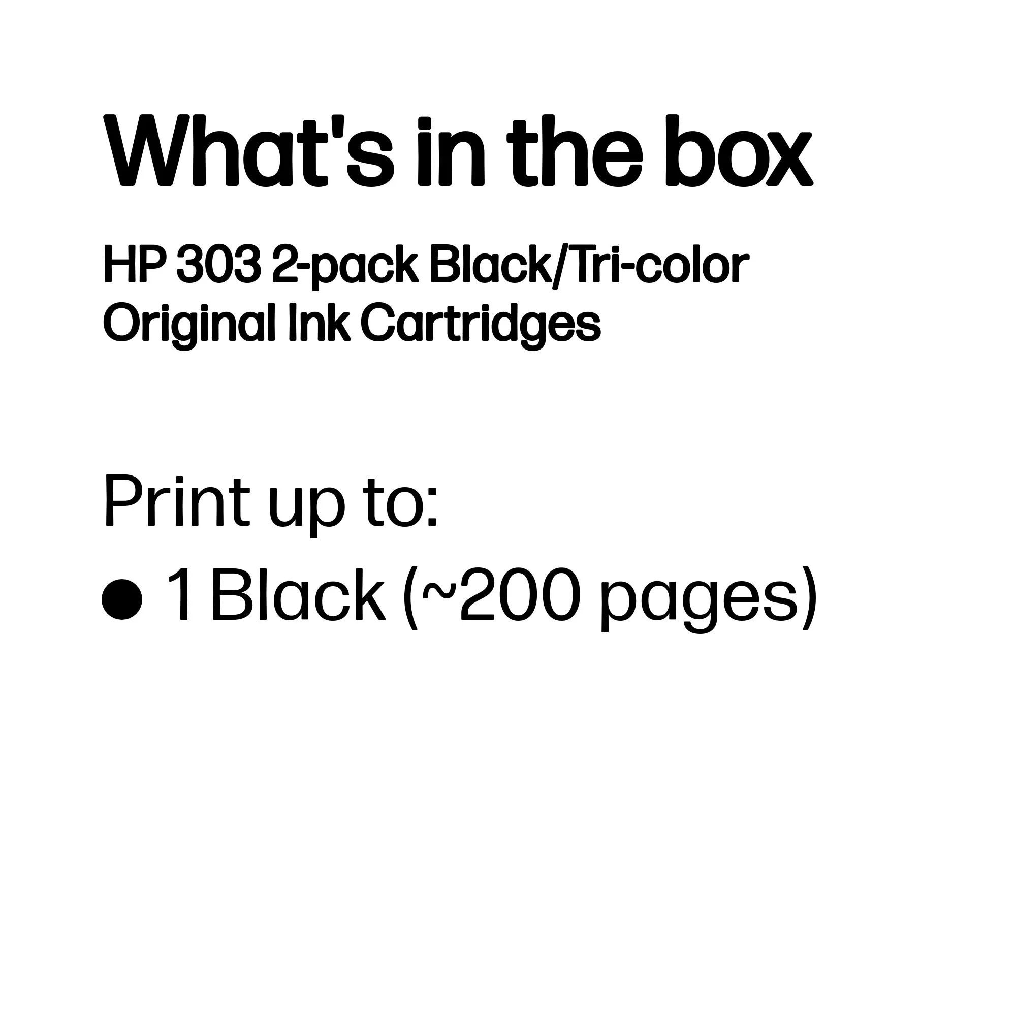 HP 303 Ink Cartridge Combo 2-Pack