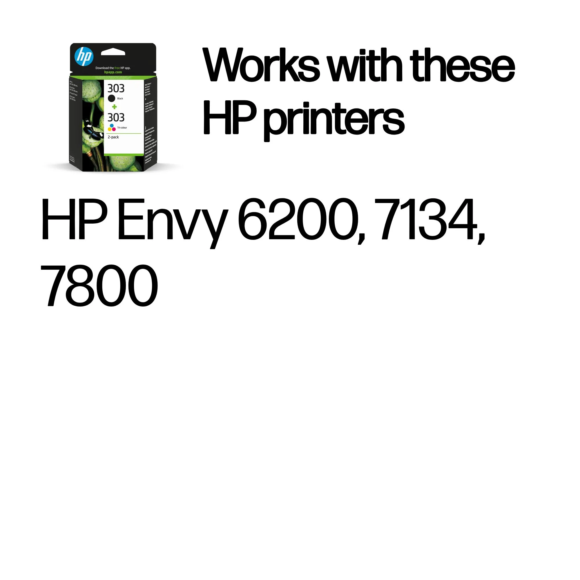 HP 303 Ink cartridge kit, 4 ml, Black/Color, 2 pcs