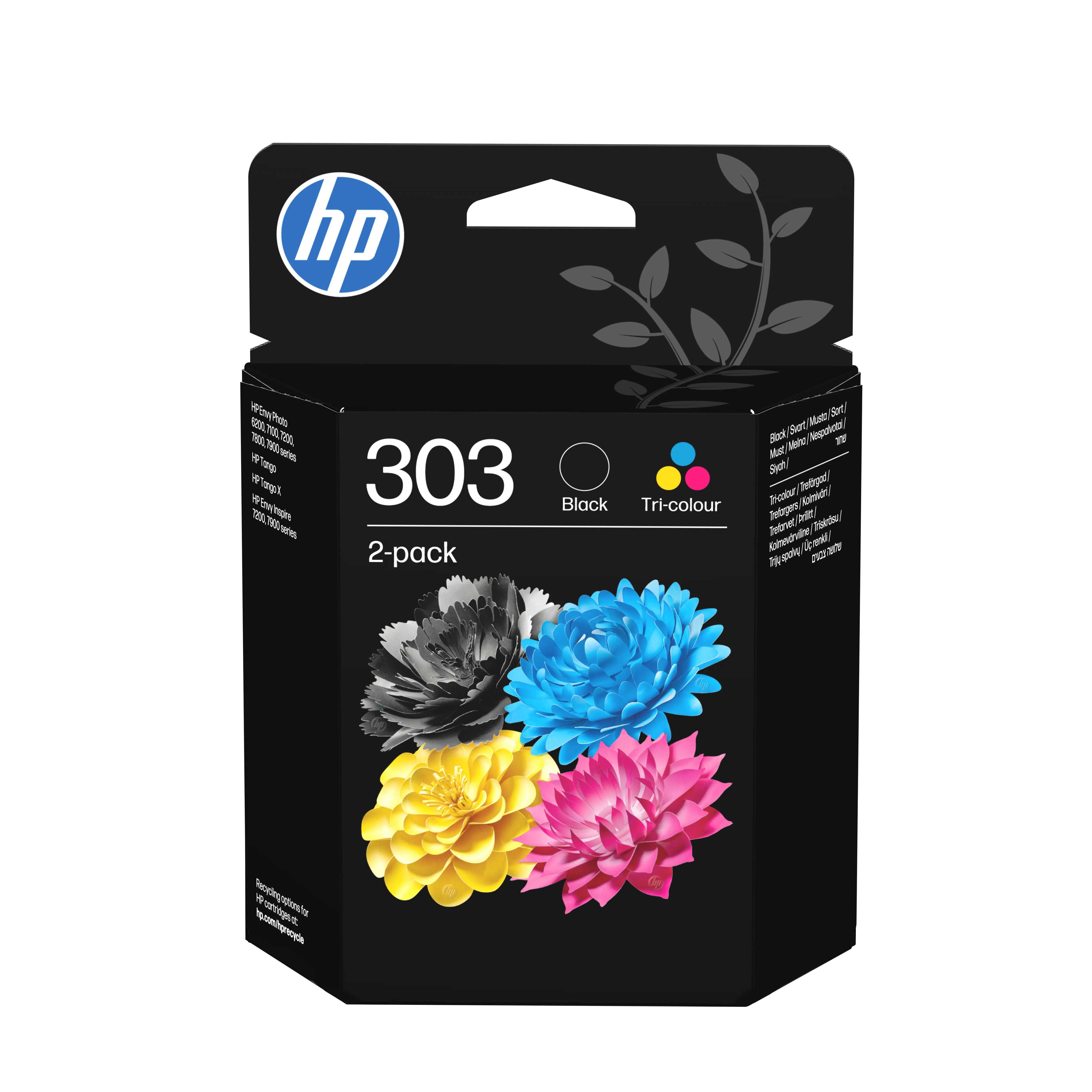 HP 303 Ink cartridge kit, 4 ml, Black/Color, 2 pcs