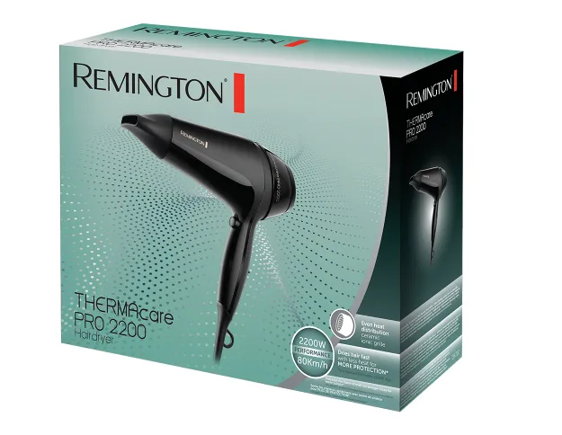Remington Thermacare Pro 2200 D5710 2000W Hair Dryer, Black