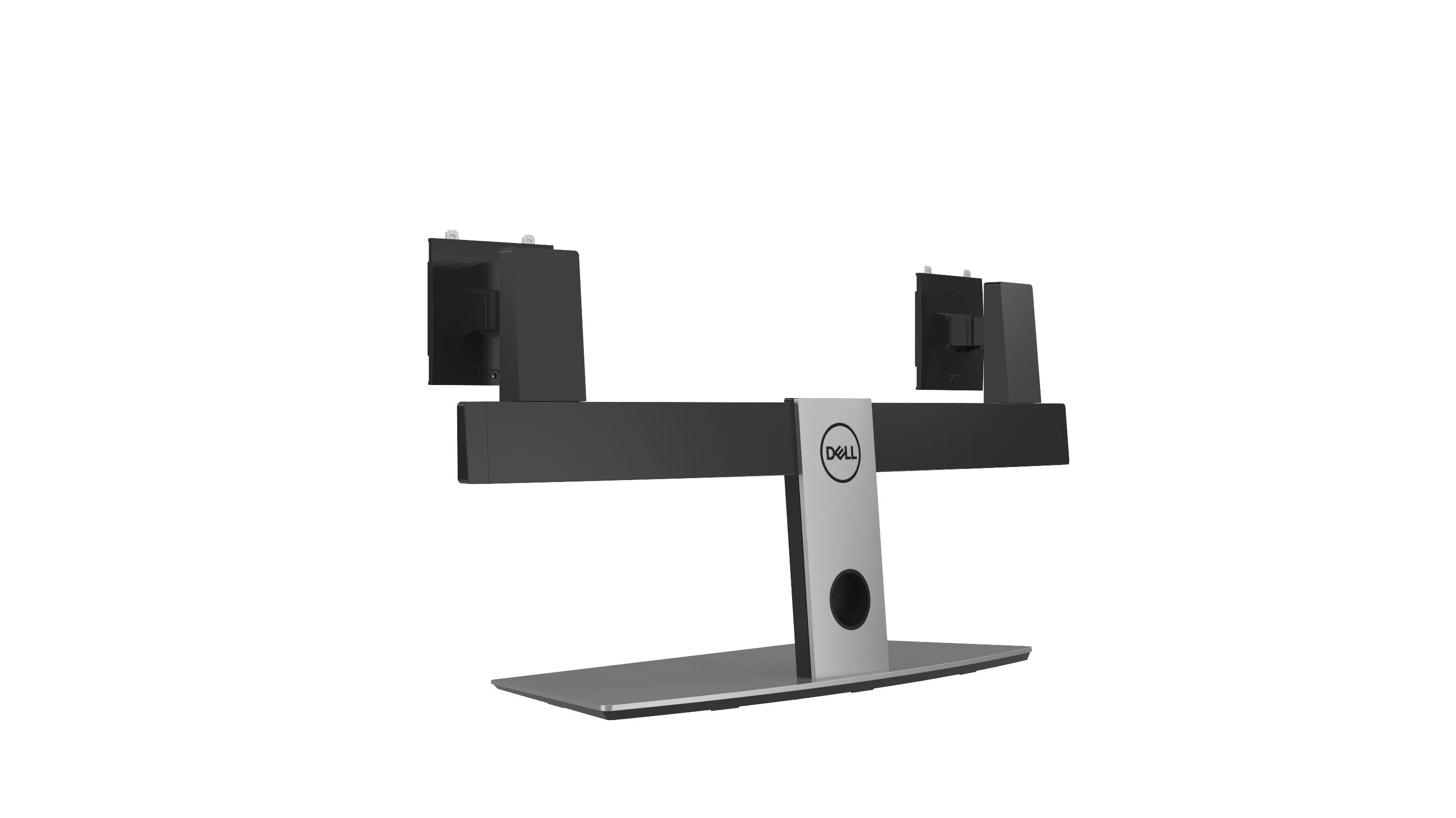 Dell Pro Dual Monitor Stand MDS19-p&ouml;yt&auml;jalka kahdelle n&auml;yt&ouml;lle 19-27", 6 kg, musta