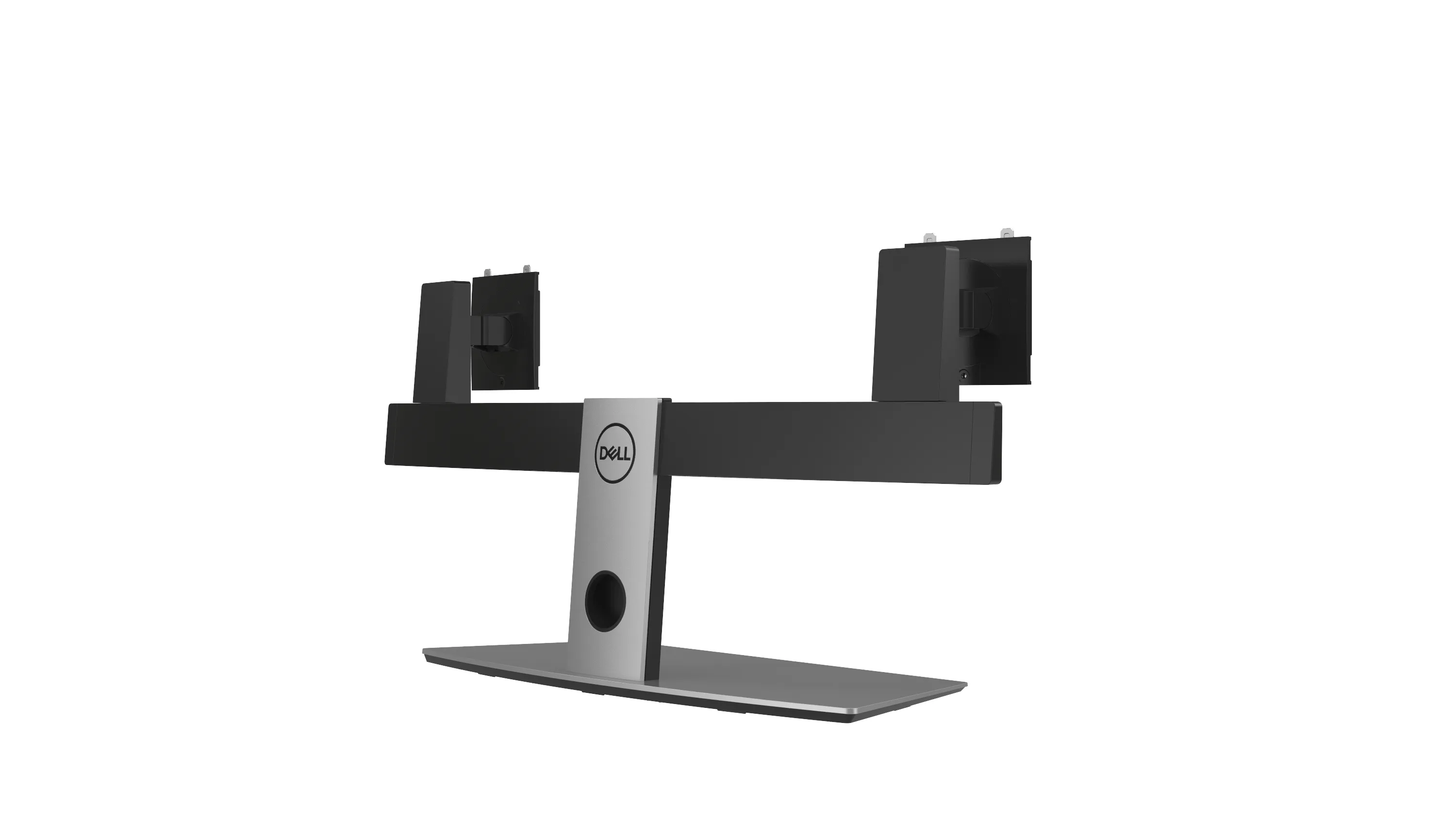 Dell Pro Dual Monitor Stand MDS19-p&ouml;yt&auml;jalka kahdelle n&auml;yt&ouml;lle 19-27", 6 kg, musta