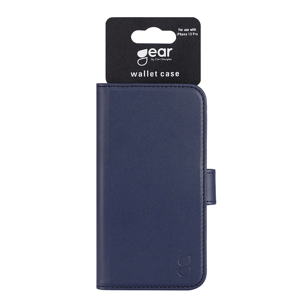 GEAR Wallet, iPhone 13 Pro - pl&aring;nboksfodral, Bl&aring;