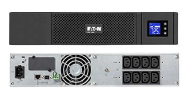Eaton 5SC 1000VA/700W 4,5 min (60% 9 min) Line-Interactive 19&quot; Rackmount 2U UPS 230V. LCD interface provides clear status of the UPS keyparameters such as input