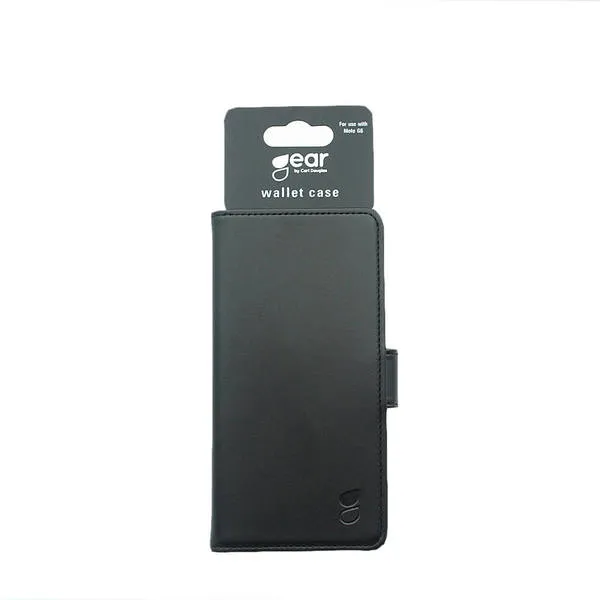 GEAR Wallet, Moto G6 -lompakkokotelo, Musta