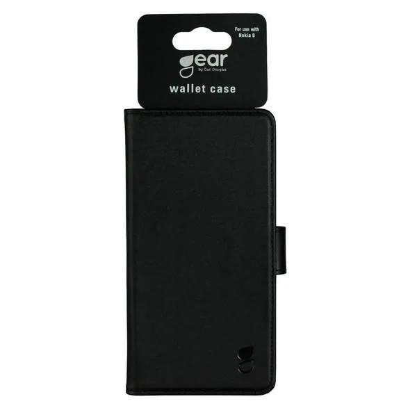 GEAR Wallet, Nokia 8 - Wallet Case, Black