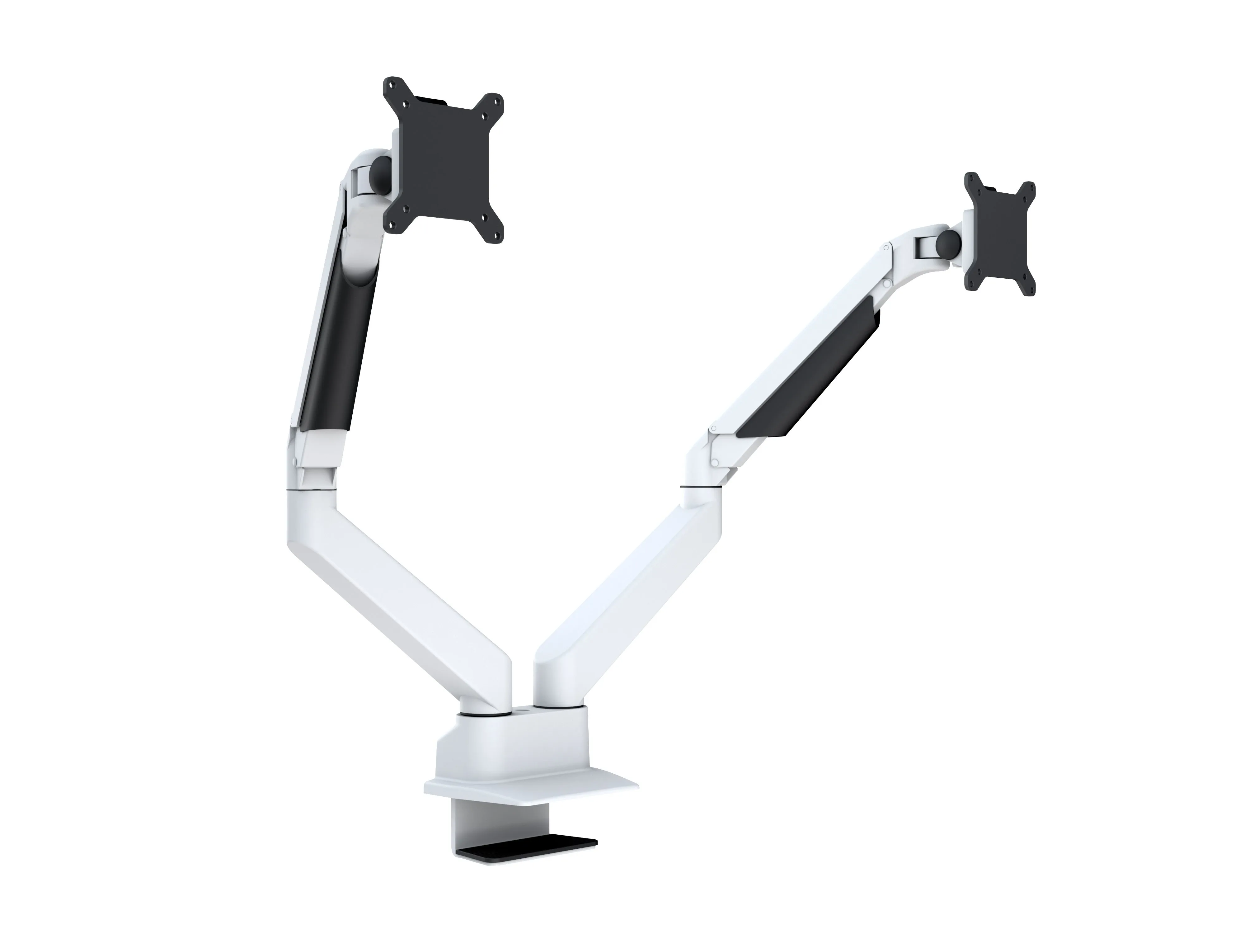 M VESA Gas Lift Arm Dual Side by Side Wh