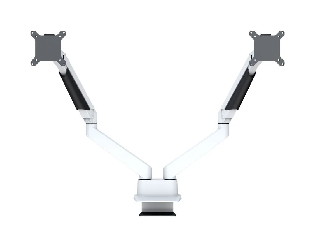 M VESA Gas Lift Arm Dual Side by Side Wh