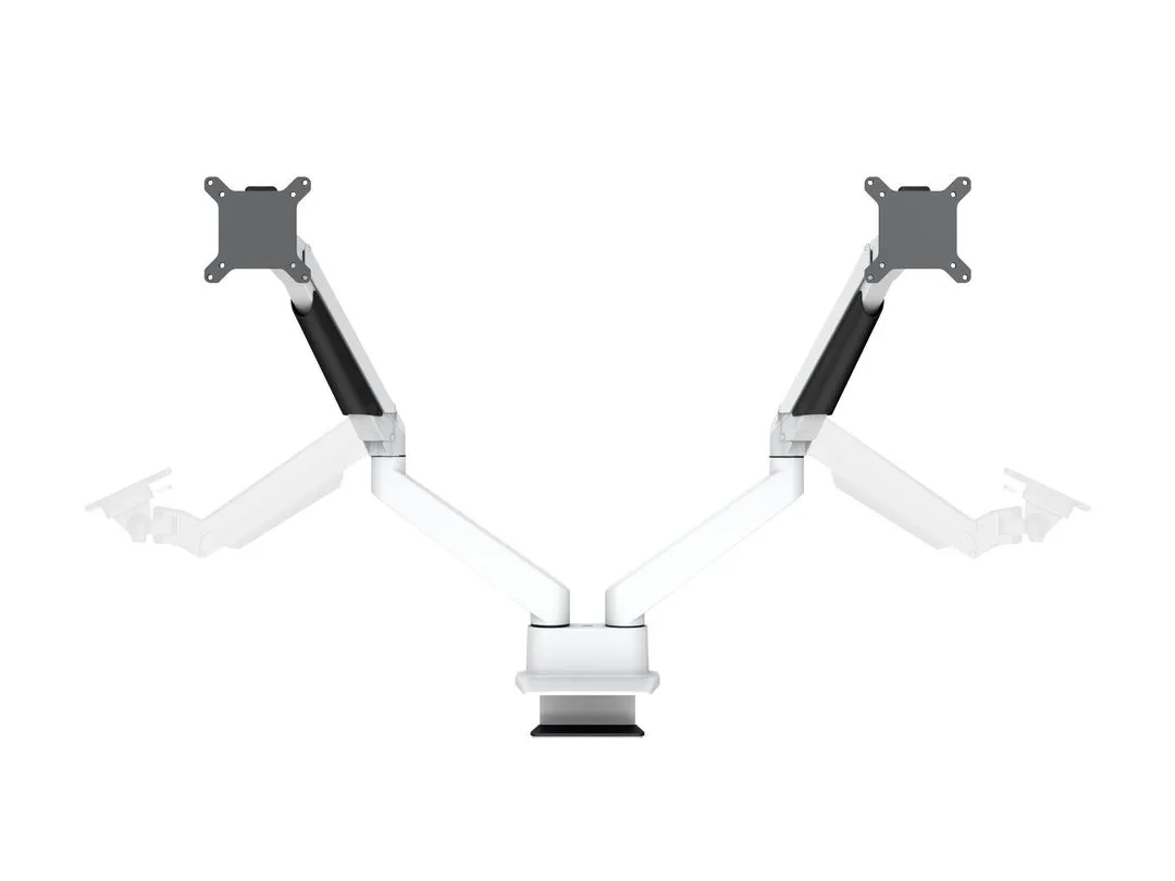 M VESA Gas Lift Arm Dual Side by Side Wh