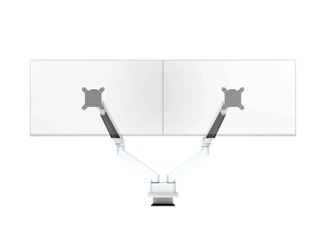 M VESA Gas Lift Arm Dual Side by Side Wh