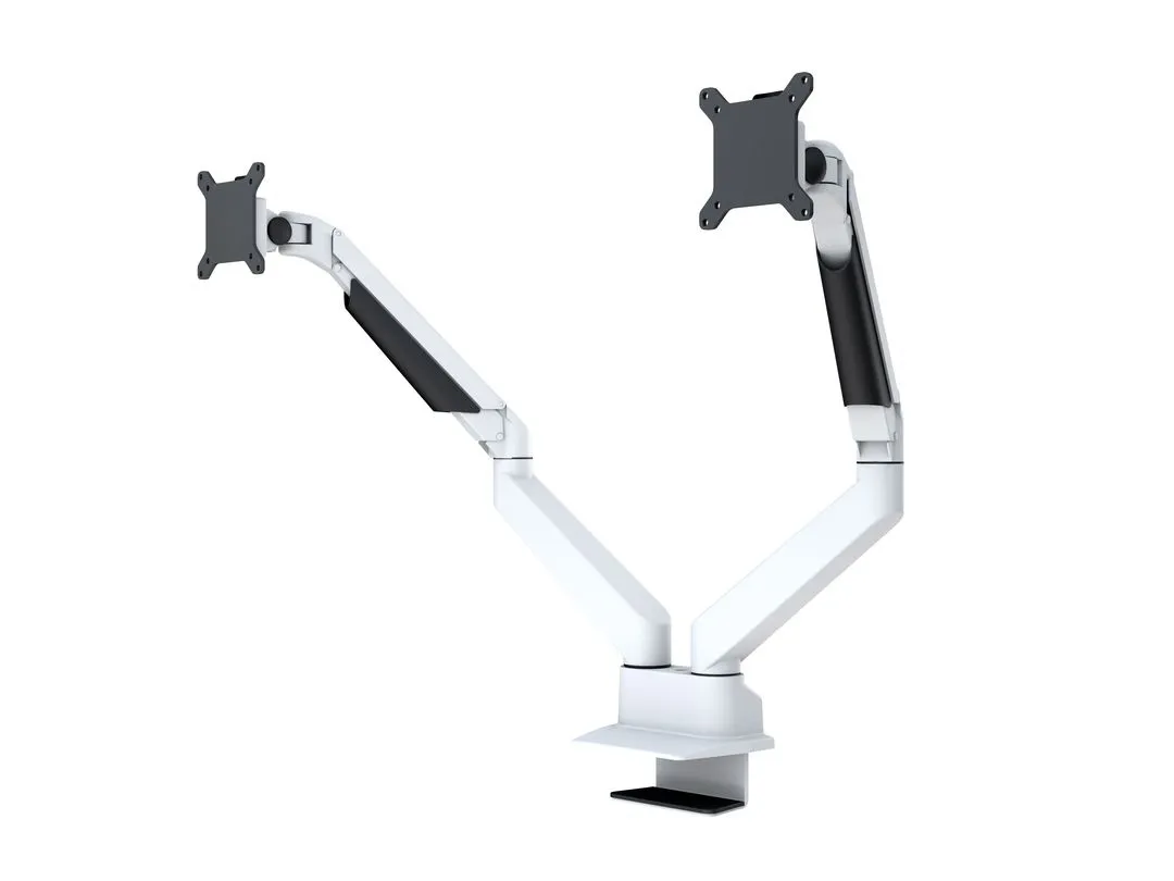 M VESA Gas Lift Arm Dual Side by Side Wh