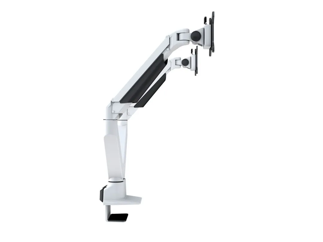 M VESA Gas Lift Arm Dual Side by Side Wh