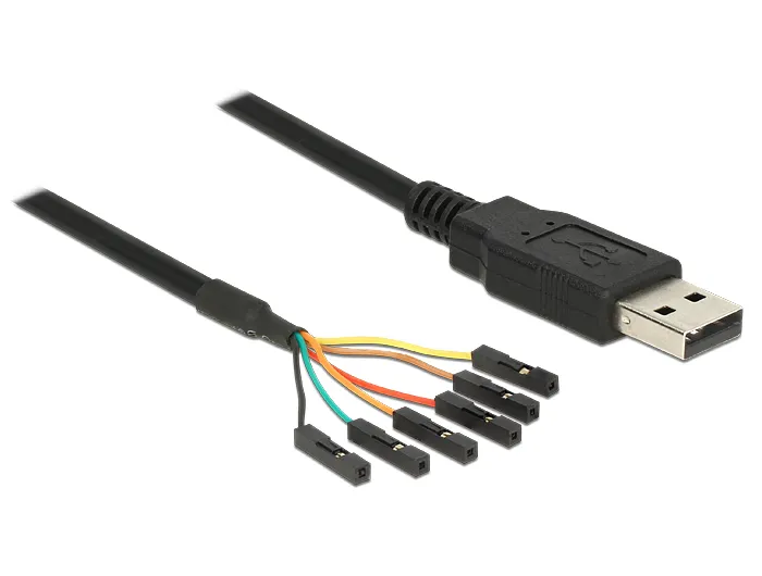 Delock USB 2.0 to Serial TTL Converter with 6 pin header female separa