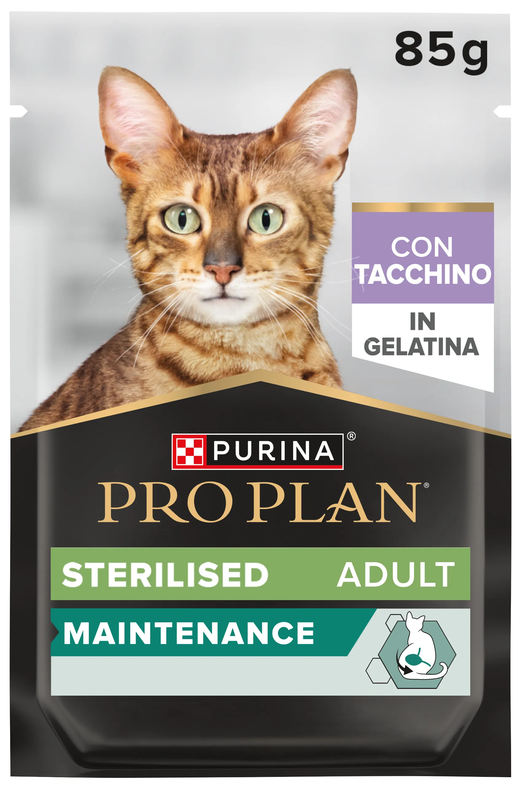 Purina Nestle Pro Plan Sterilised Adult Maintenance Turkey in Jelly, V&aring;tfoder f&ouml;r katt, 85 g