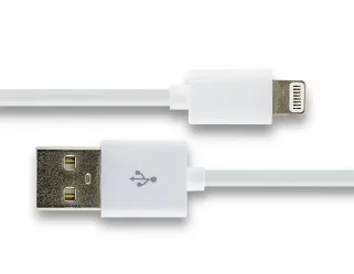 Grateq USB-A - MFi Lightning - cable, 1.5m, White
