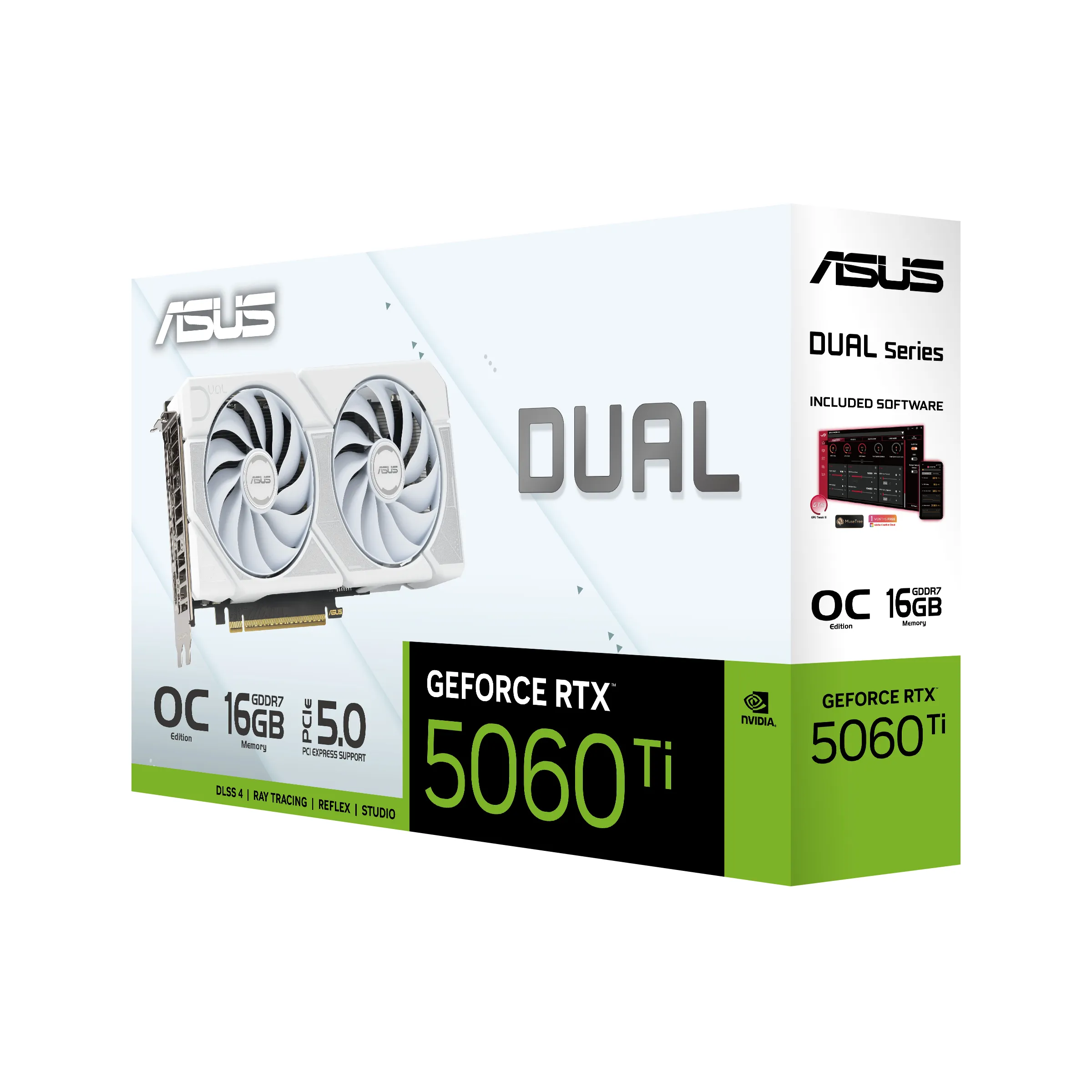 Asus GeForce RTX 5060 Ti White OC 16 GB - Grafikkort