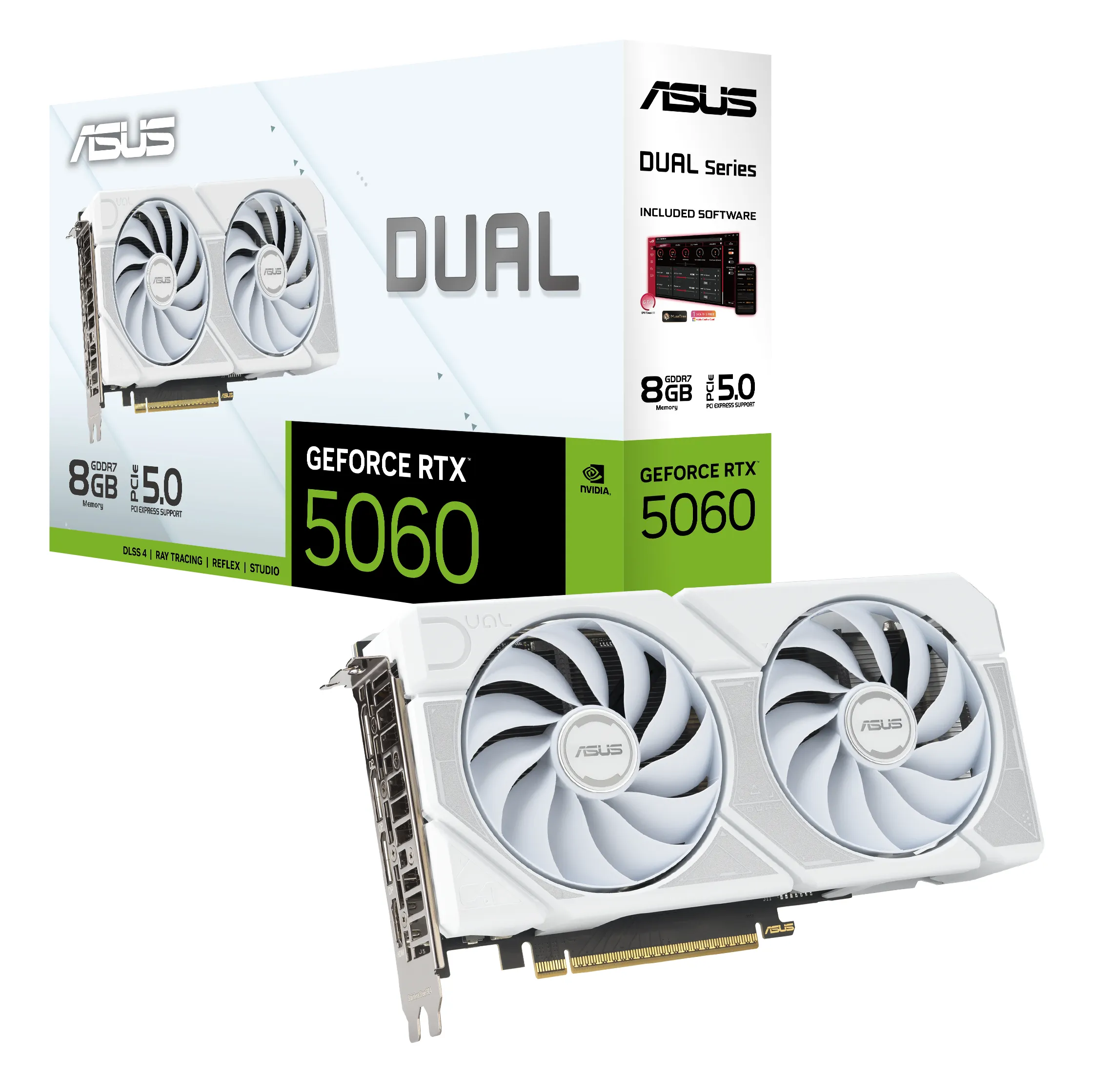 Asus GeForce RTX 5060 Dual White 8GB - Graphics card