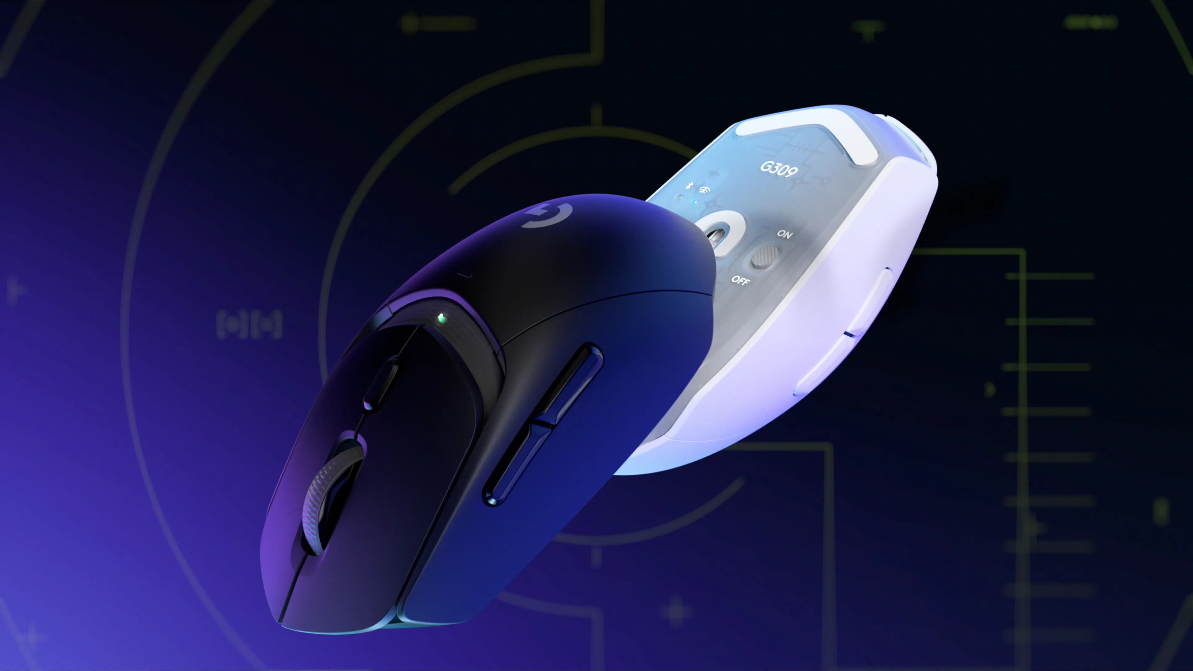 Logitech G309 LIGHTSPEED tr&aring;dl&ouml;s gamingmus, vit