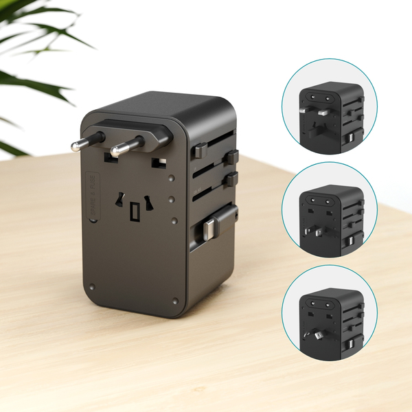 Epico UltraBoost Universal GaN 70W matkalaturi EU70 - titaani