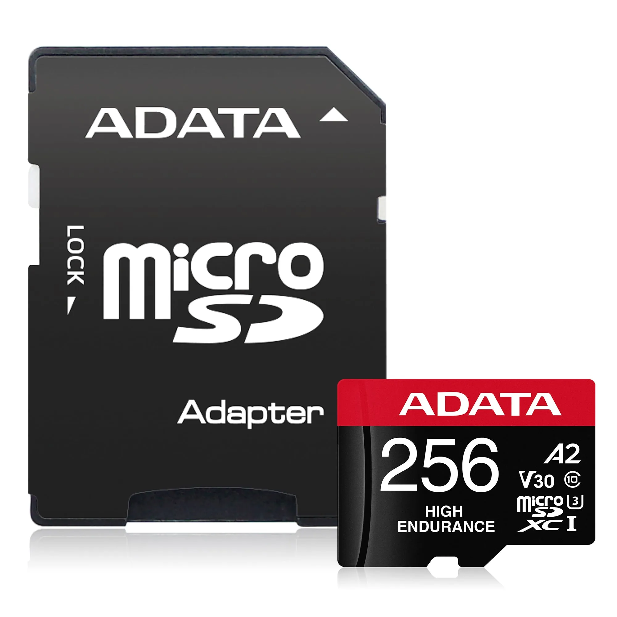 ADATA 256GB UHS-I U3 V30S(R:100MB/s/W:70MB/s) HIGH MicroSD w/adapter