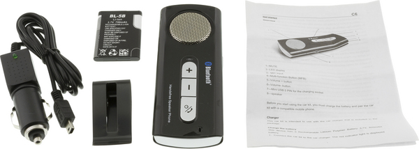 EPZI Bluetooth-handsfree autoon, 750mAh, mu/hop