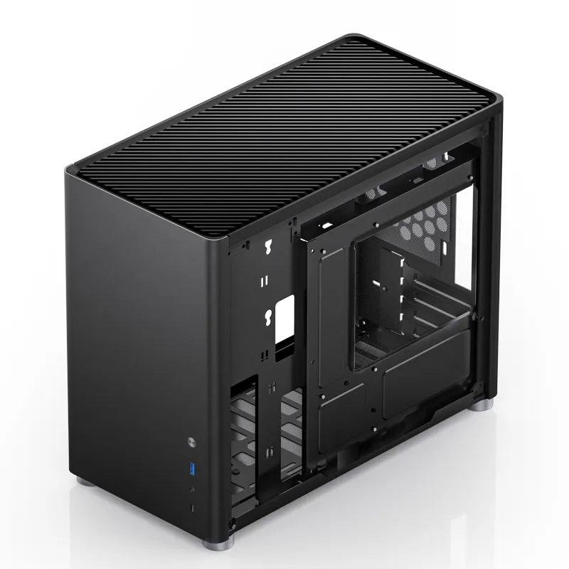 Jonsbo D30, tempered glass -Micro-ATX chassi, svart