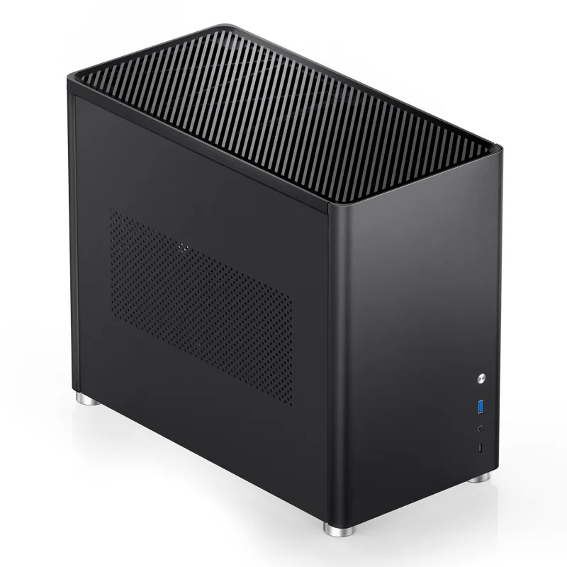 Jonsbo D30, tempered glass -Micro-ATX chassi, svart