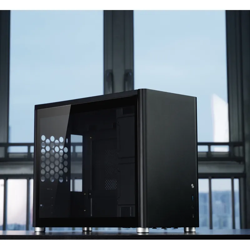 Jonsbo D30, tempered glass -Micro-ATX case, black