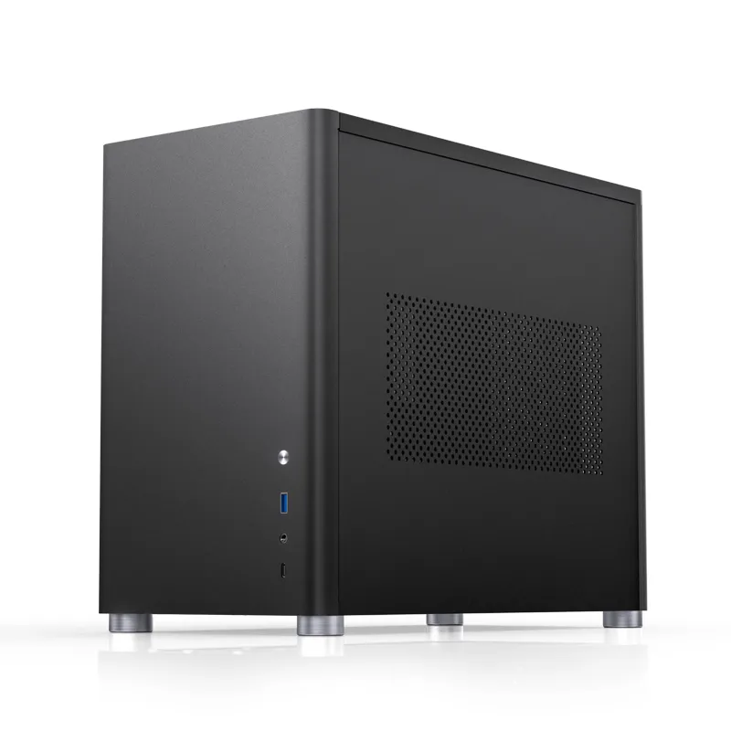 Jonsbo D30, tempered glass -Micro-ATX chassi, svart