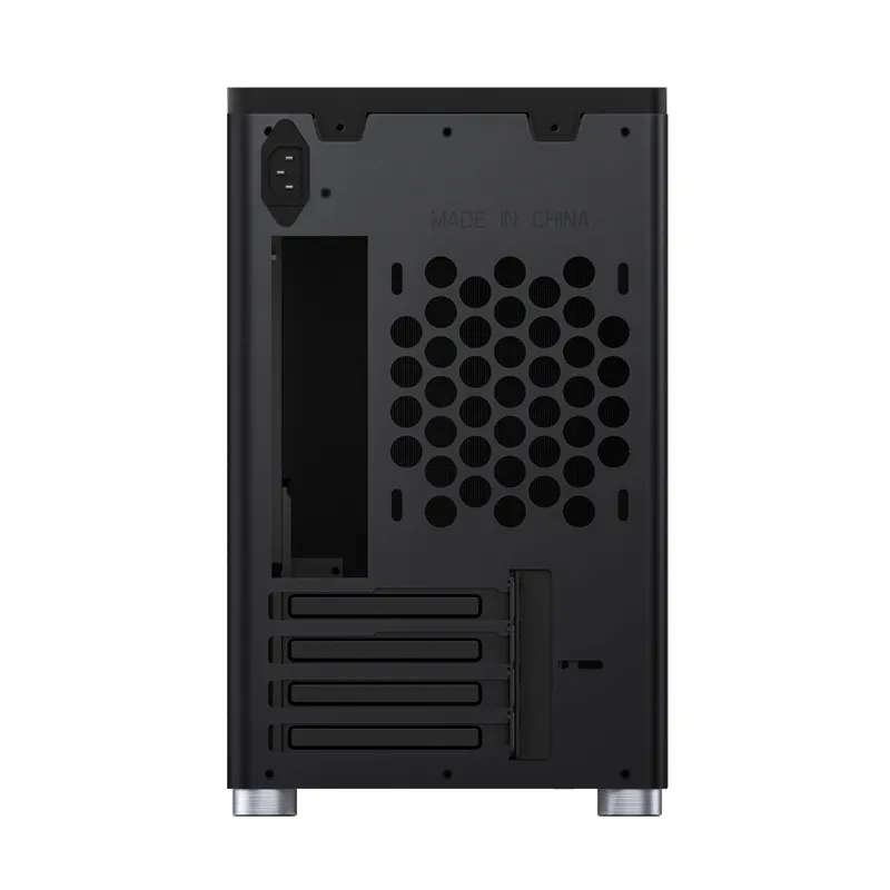 Jonsbo D30, tempered glass -Micro-ATX chassi, svart