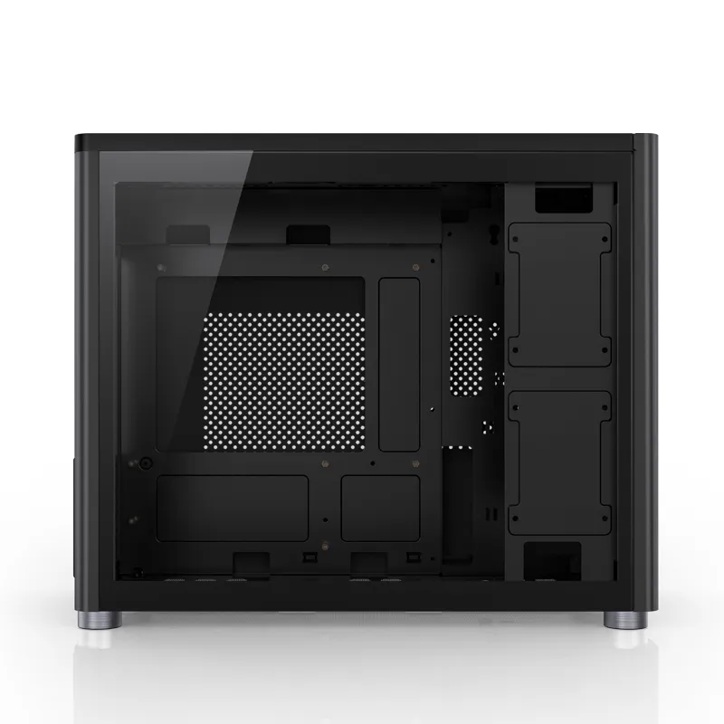 Jonsbo D30, tempered glass -Micro-ATX chassi, svart