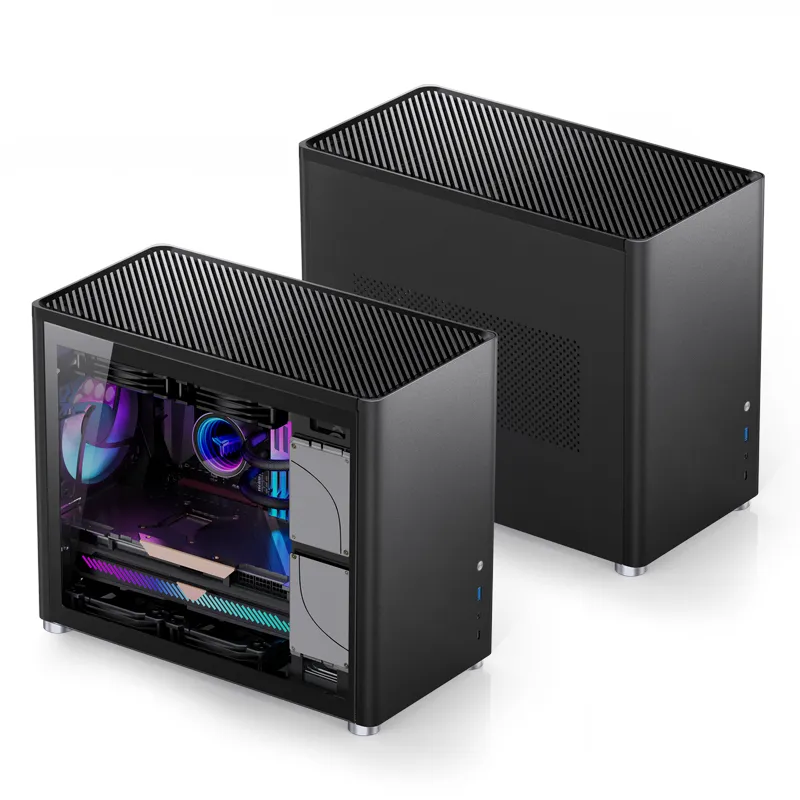 Jonsbo D30, tempered glass -Micro-ATX case, black