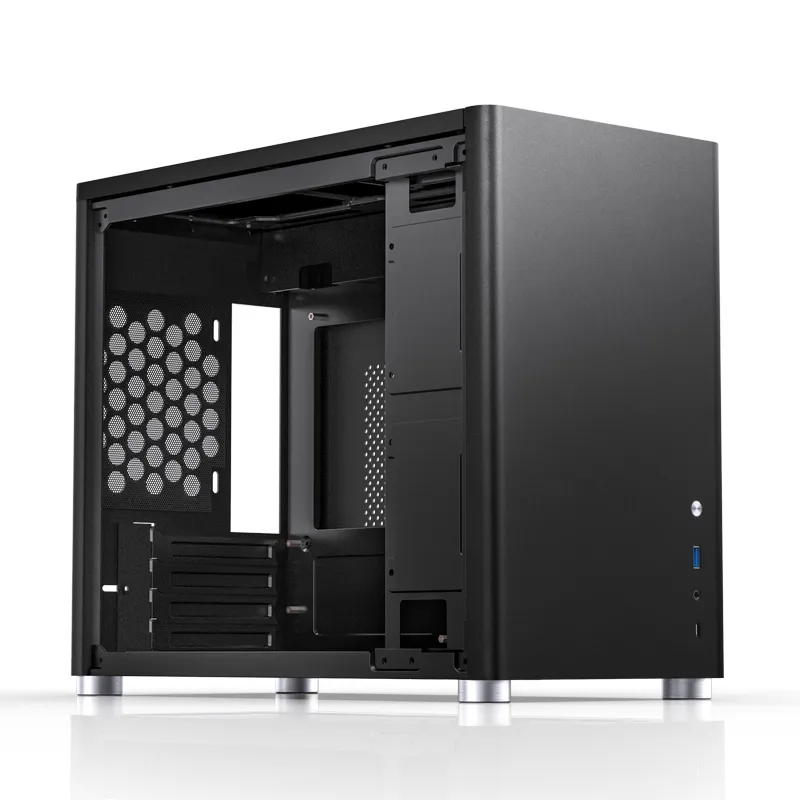 Jonsbo D30, tempered glass -Micro-ATX chassi, svart