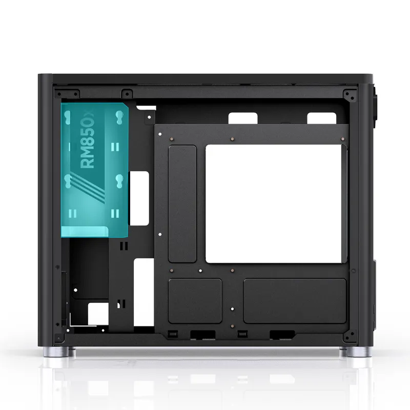 Jonsbo D30, tempered glass -Micro-ATX chassi, svart