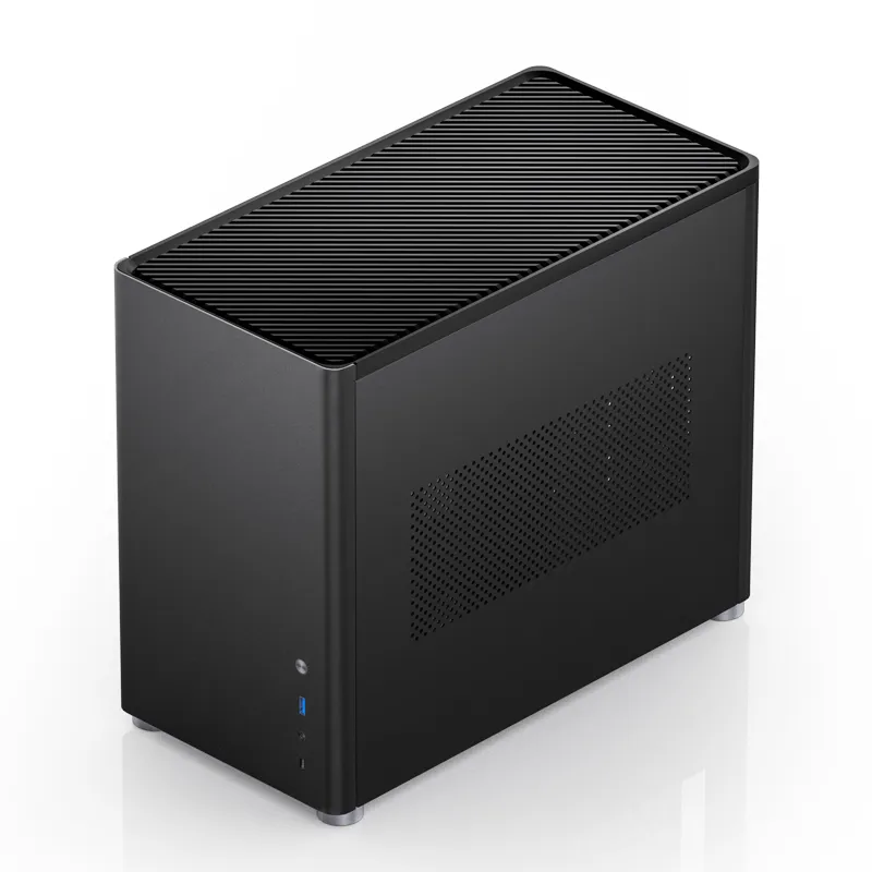 Jonsbo D30, tempered glass -Micro-ATX chassi, svart