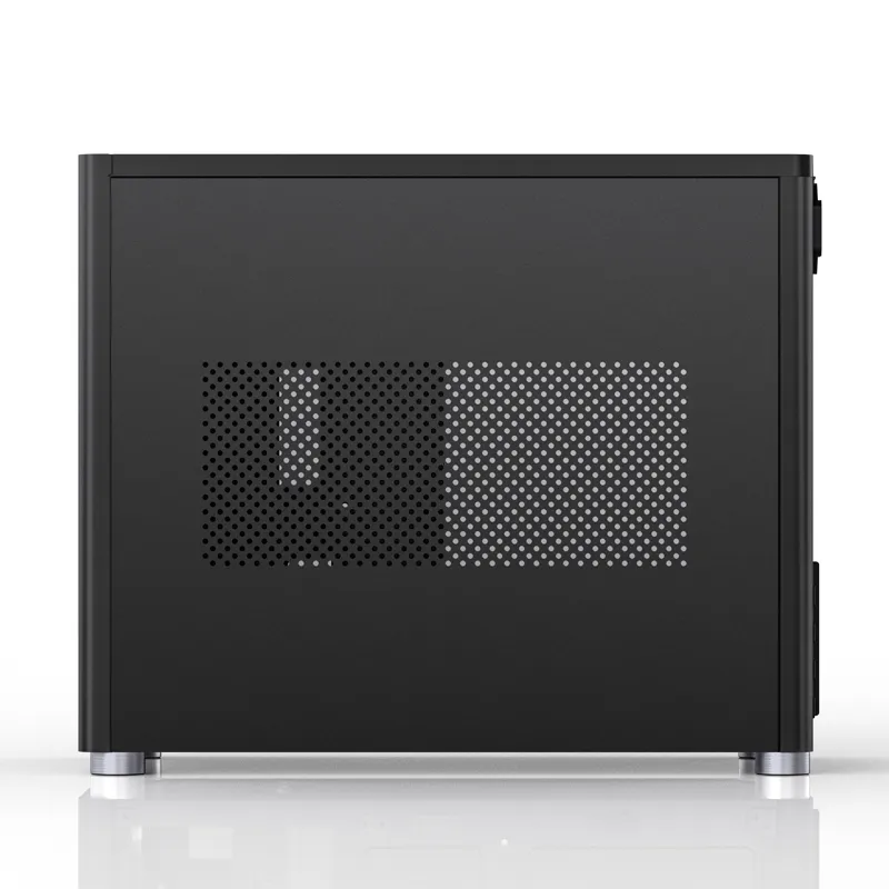 Jonsbo D30, tempered glass -Micro-ATX chassi, svart