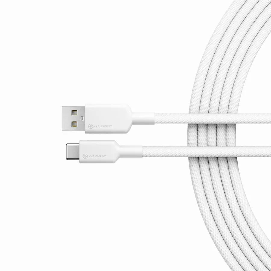Alogic Elements Pro USB-A – USB-C - cable, 1 m, White